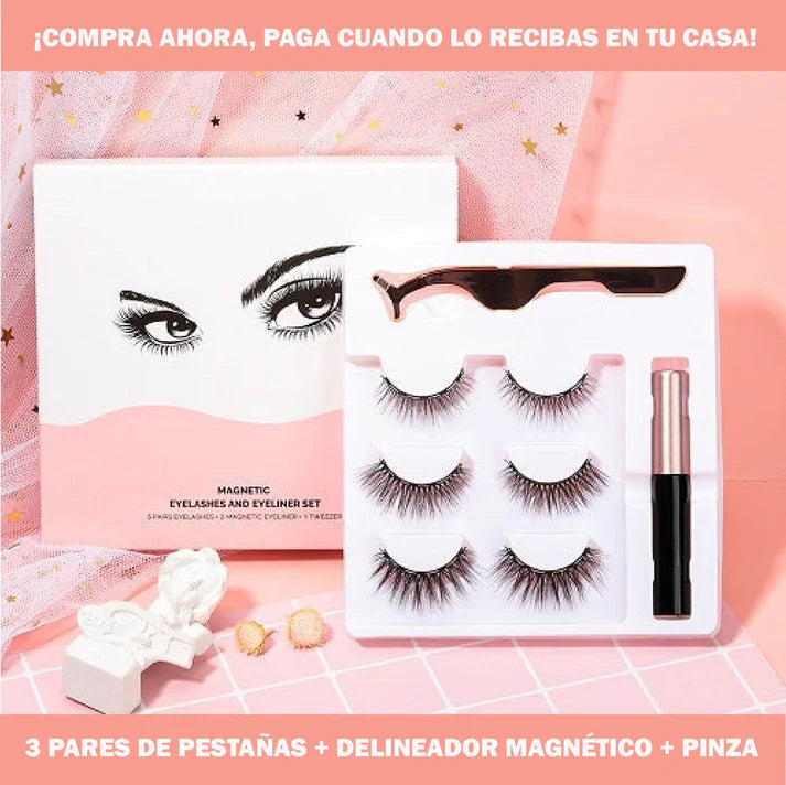 SET DE PESTAÑAS MAGNÉTICAS + ENVÍO GRATIS + OFERTA UNICA NAVIDEÑA🌟