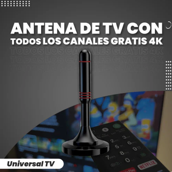 ANTENA HDTV 4K 🚀 | +12,000 Canales + Envío Gratis